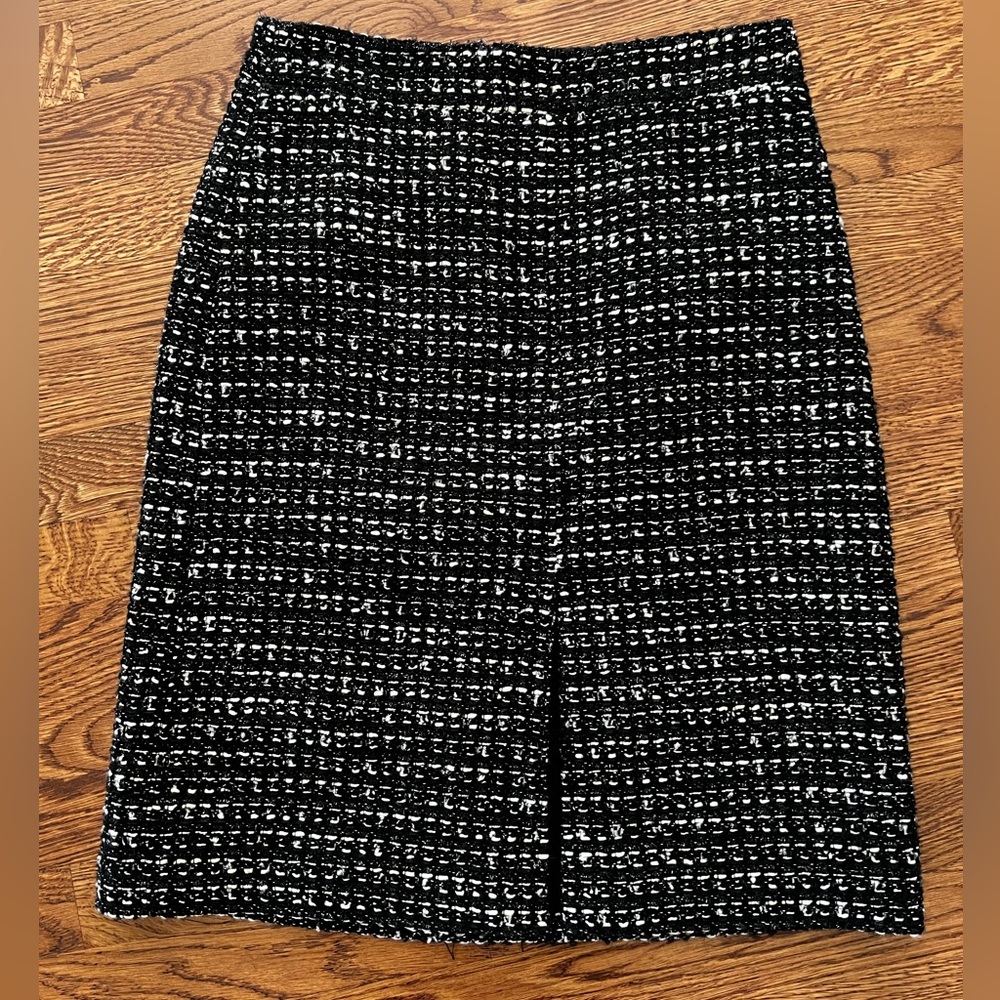 J CREW Wool Blend Woven Pencil Skirt Classic Academia Librarian Old Money 4
